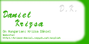 daniel krizsa business card