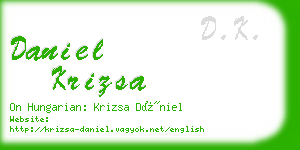 daniel krizsa business card